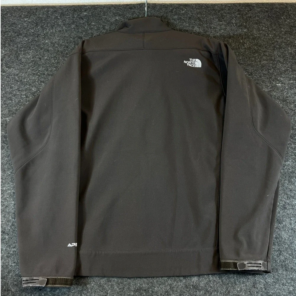 The North Face Apex Bionic Softshell Jacket Mens Large Brown Windproof Fleece